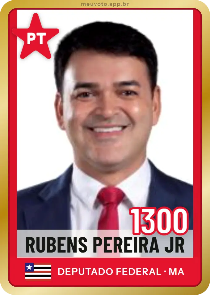 Carta de Rubens Pereira Jr, número 1300, PT