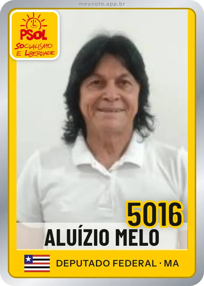 Carta de Aluízio Melo, número 5016, PSOL