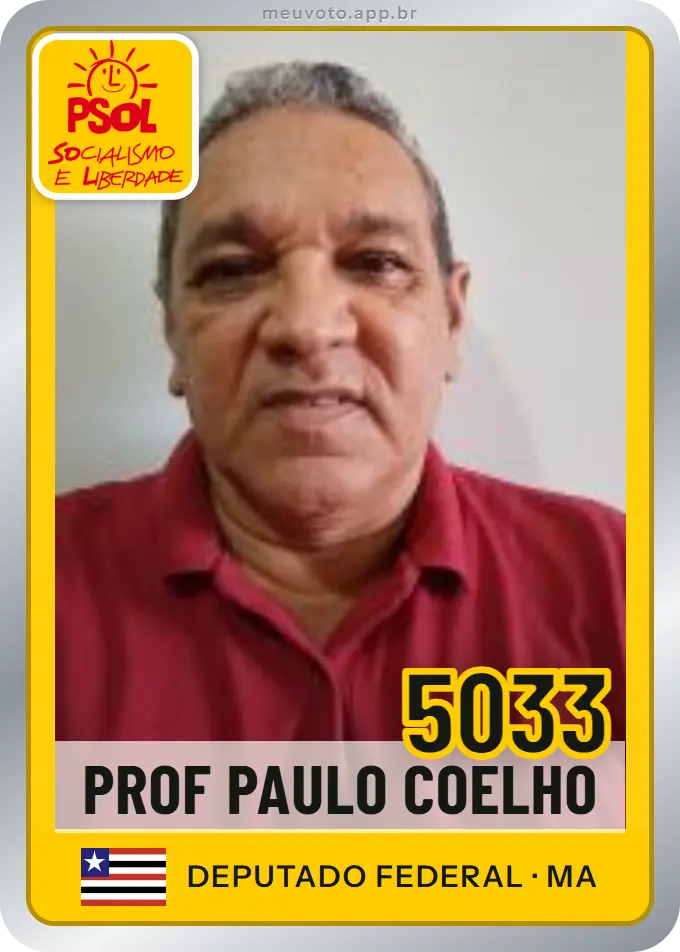 Carta de Prof Paulo Coelho, número 5033, PSOL