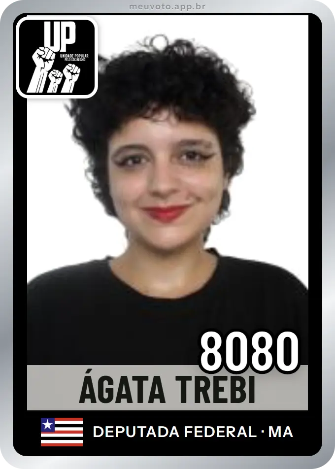 Carta de Ágata Trebi, número 8080, UP