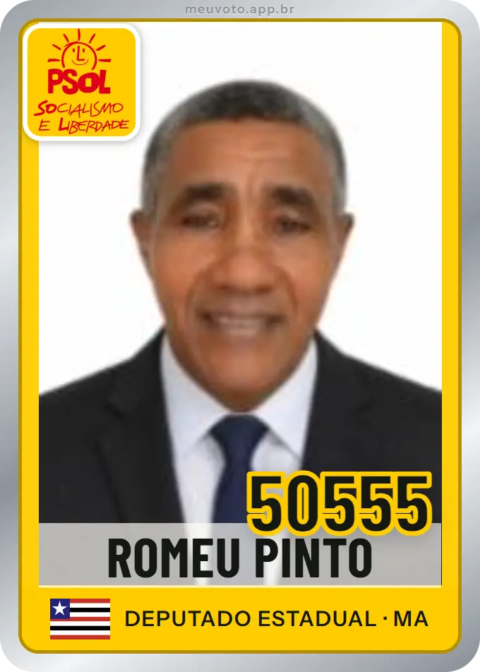 Carta de Romeu Pinto, número 50555, PSOL