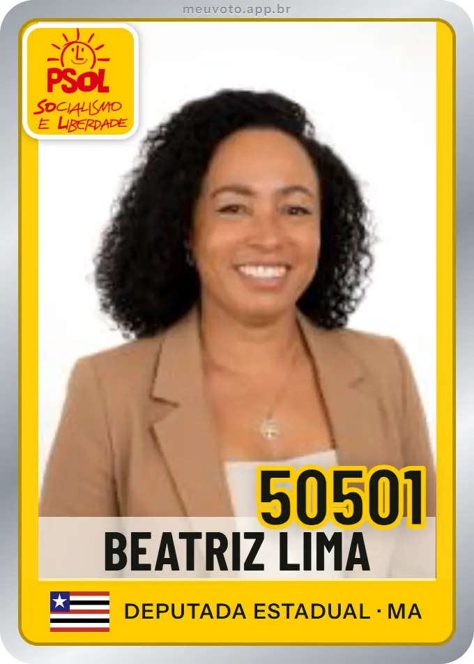 Carta de Beatriz Lima, número 50501, PSOL