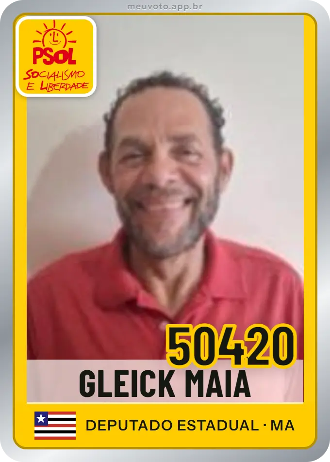 Carta de Gleick Maia, número 50420, PSOL