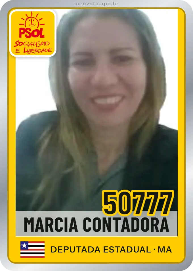 Carta de Marcia Contadora, número 50777, PSOL