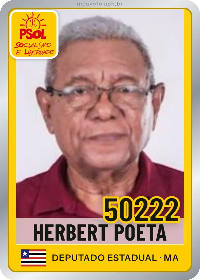 Carta de Herbert Poeta, número 50222, PSOL