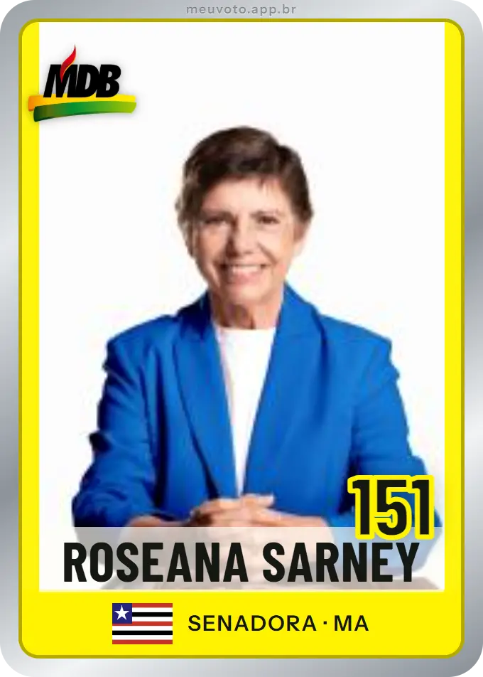 Carta de Roseana Sarney, número 151, MDB