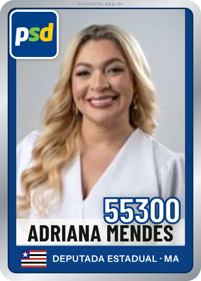 Carta de Adriana Mendes, número 55300, PSD