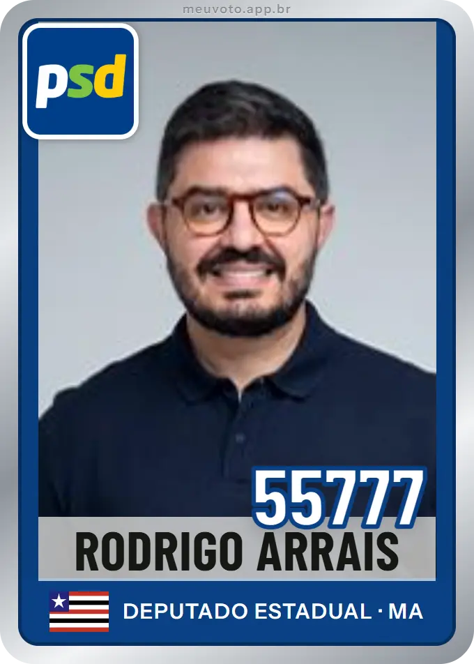 Carta de Rodrigo Arrais, número 55777, PSD