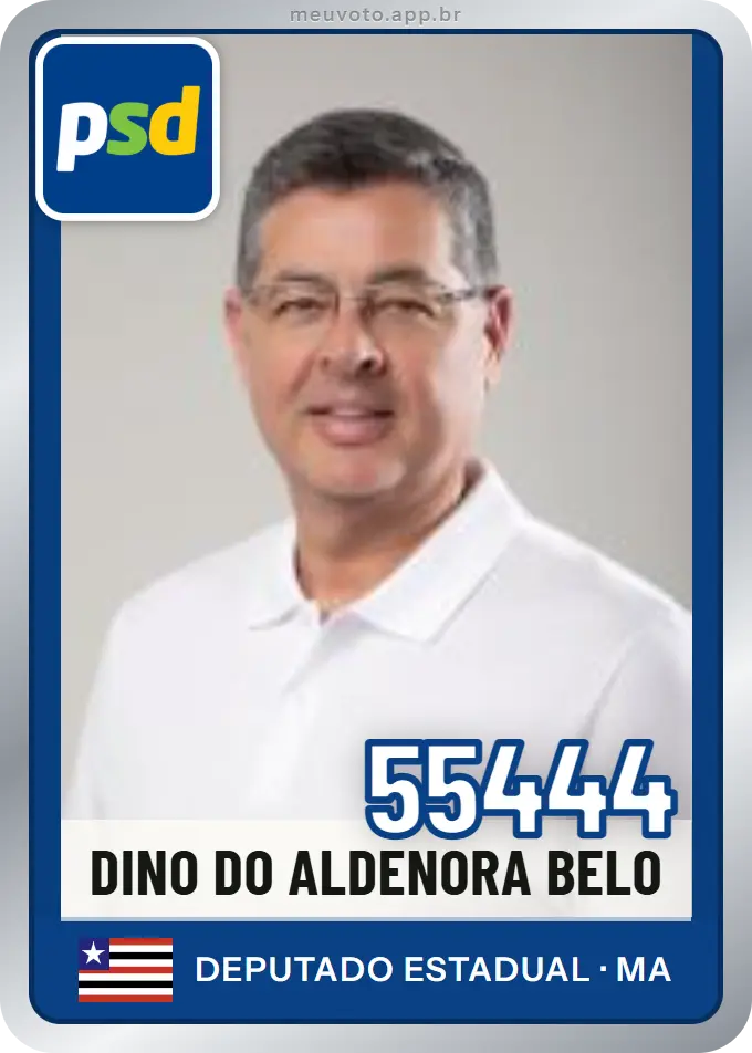 Carta de Dino do Aldenora Belo, número 55444, PSD