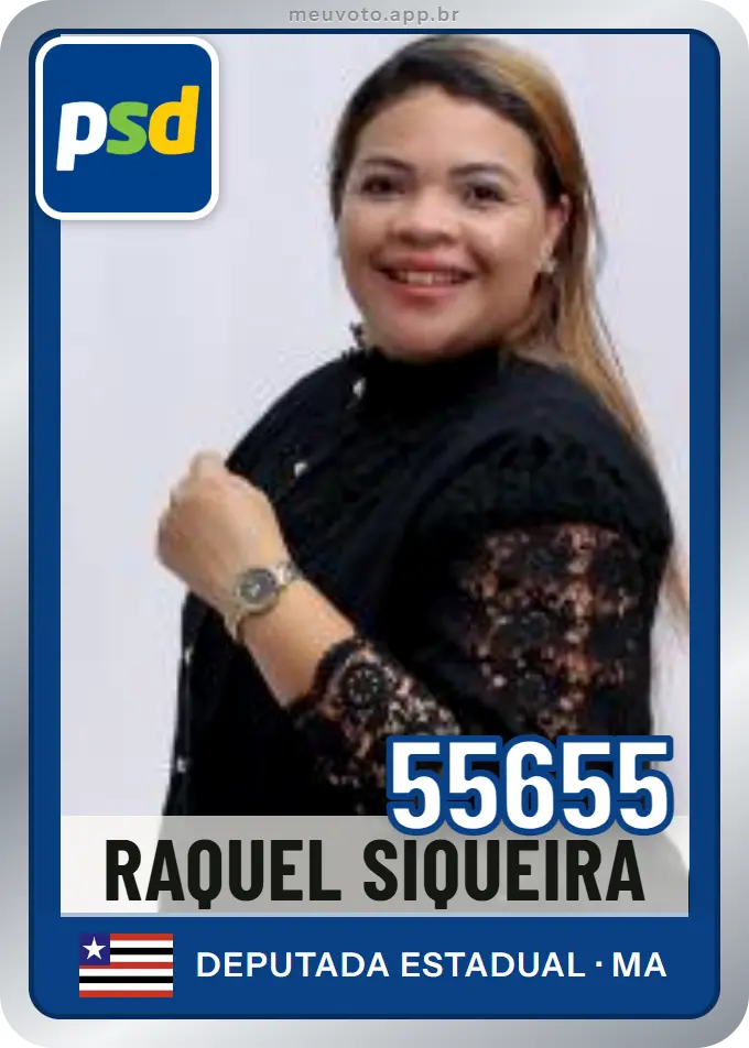Carta de Raquel Siqueira, número 55655, PSD
