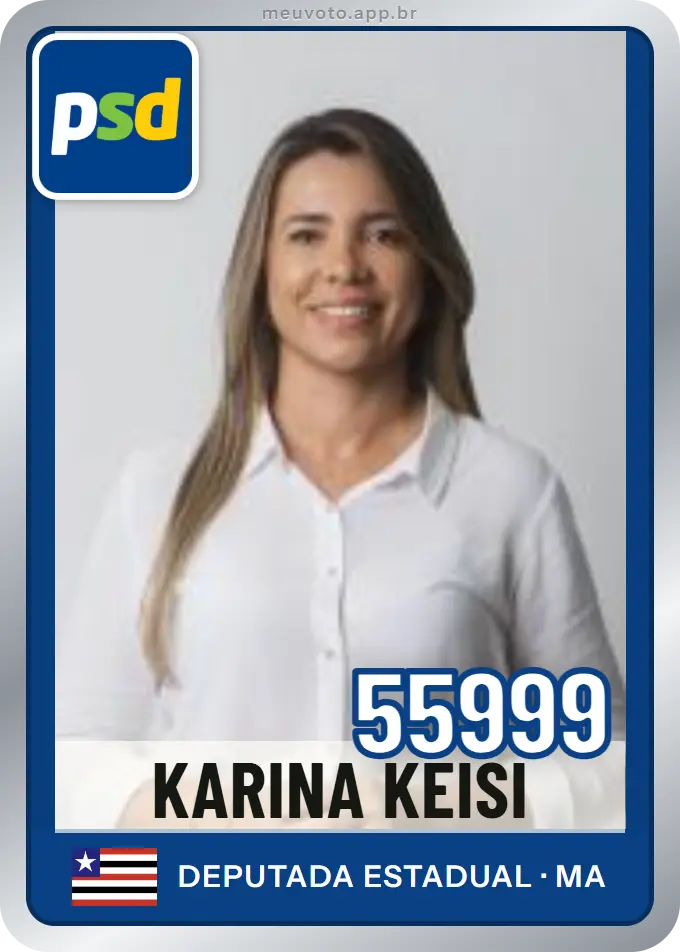 Carta de Karina Keisi, número 55999, PSD
