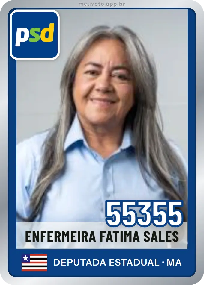 Carta de Enfermeira Fatima Sales, número 55355, PSD