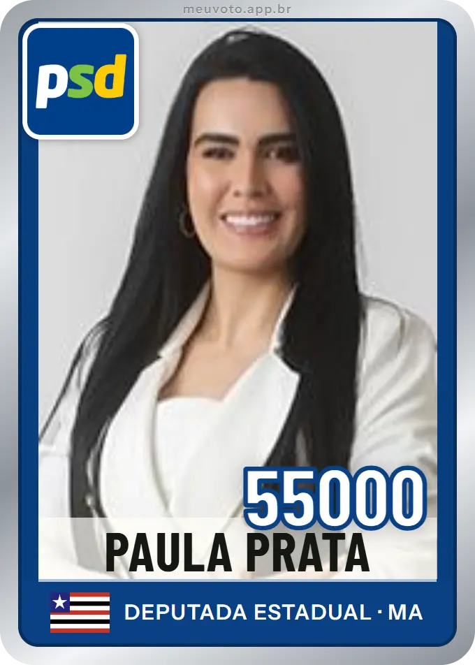 Carta de Paula Prata, número 55000, PSD