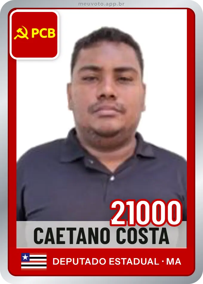 Carta de Caetano Costa, número 21000, PCB