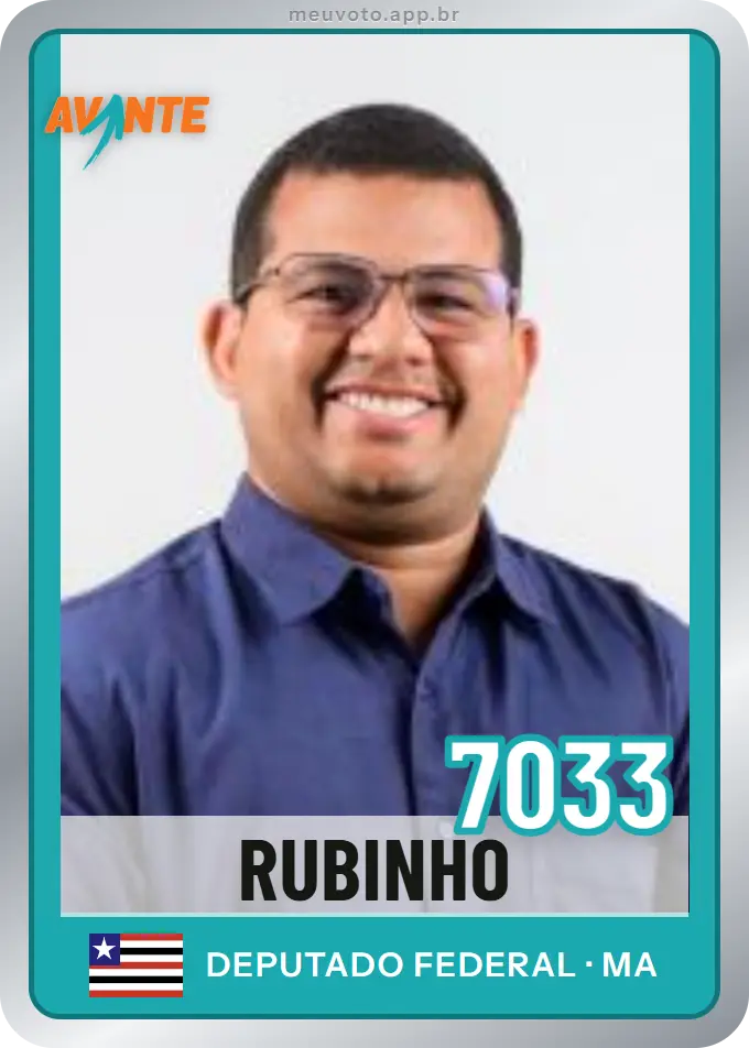 Carta de Rubinho, número 7033, Avante