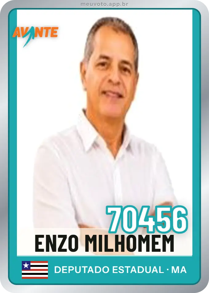 Carta de Enzo Milhomem, número 70456, Avante