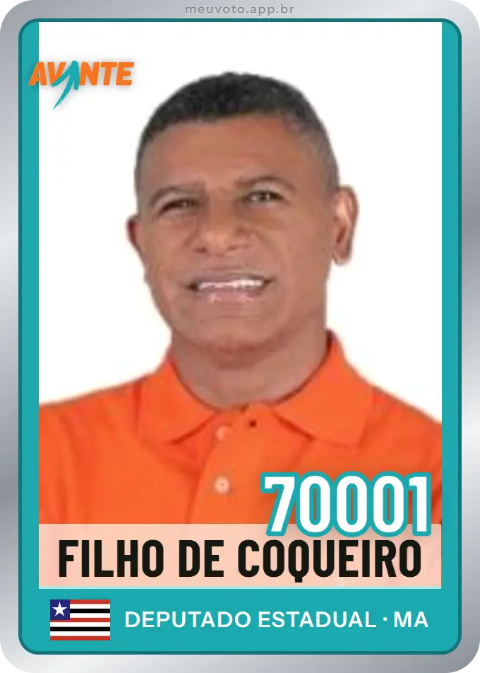 Carta de Filho de Coqueiro, número 70001, Avante