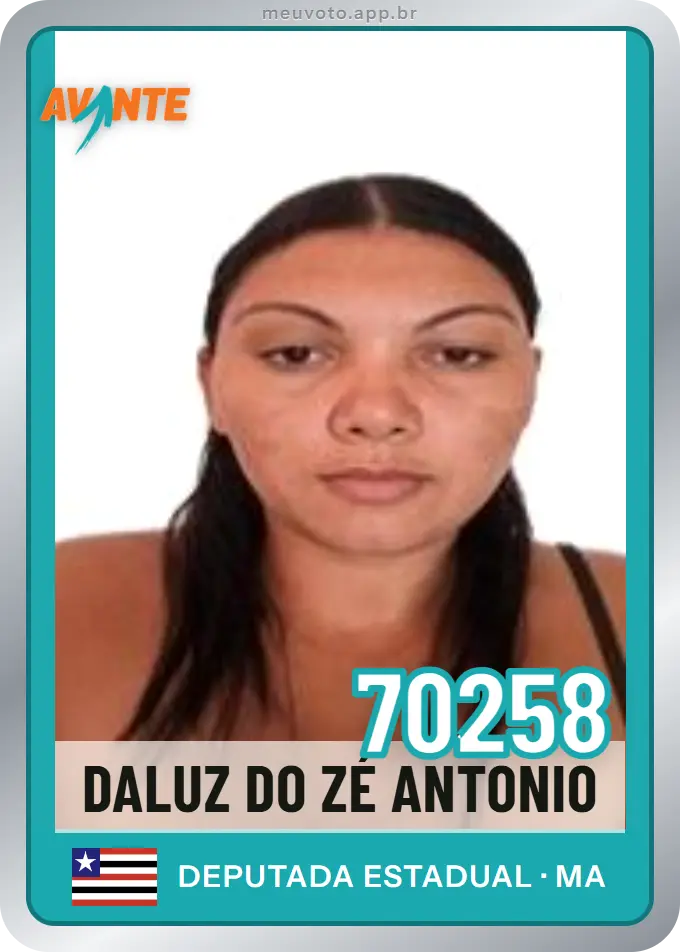 Carta de Daluz do Zé Antonio, número 70258, Avante