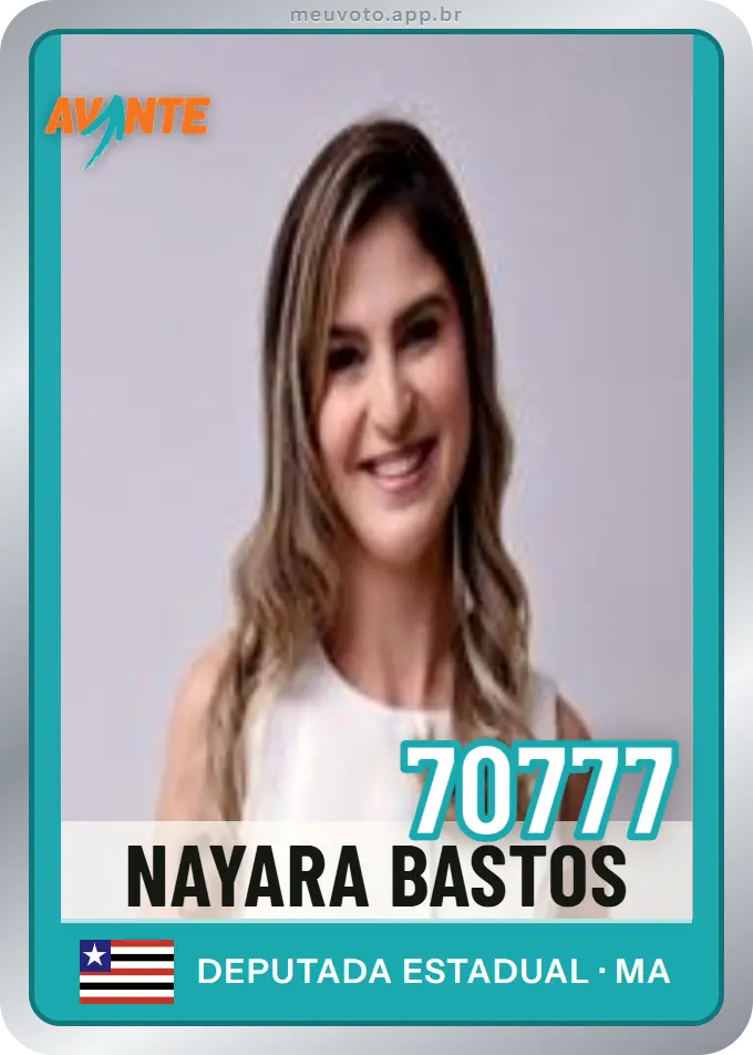 Carta de Nayara Bastos, número 70777, Avante