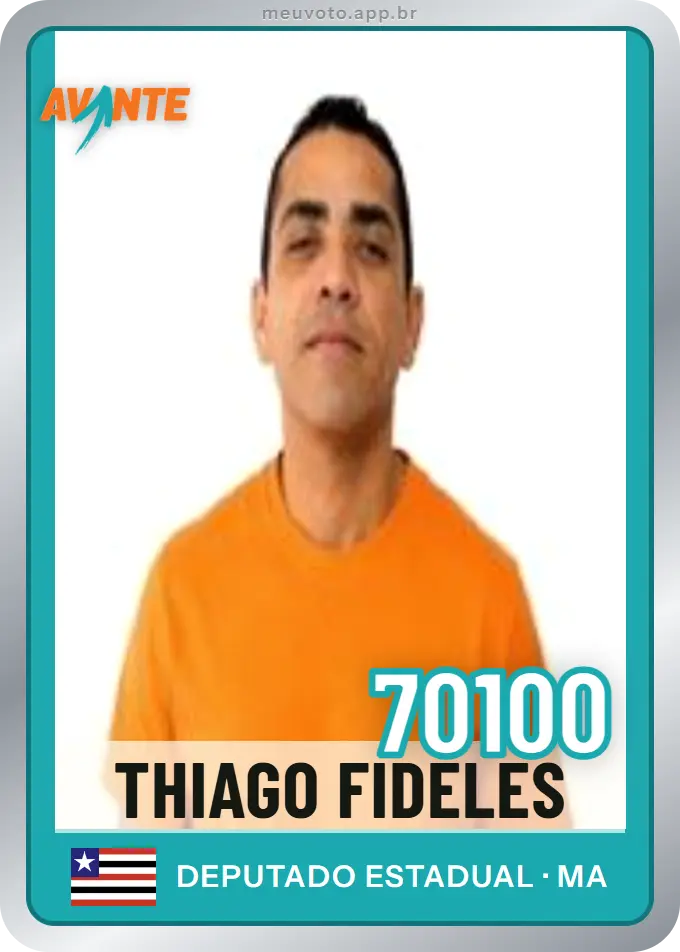 Carta de Thiago Fideles, número 70100, Avante