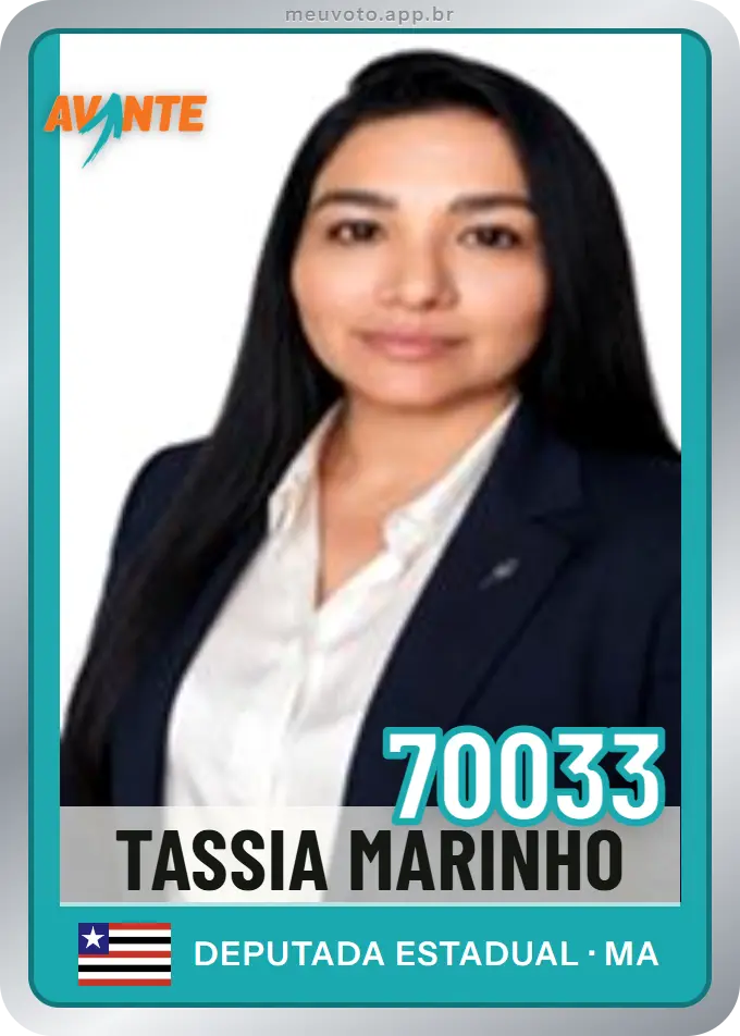 Carta de Tassia Marinho, número 70033, Avante