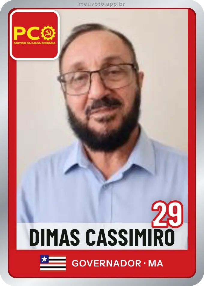 Carta de Dimas Cassimiro, número 29, PCO