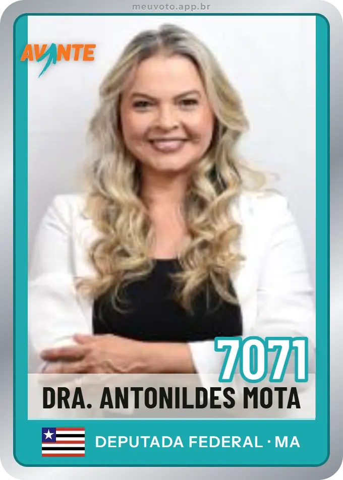 Carta de Dra. Antonildes Mota, número 7071, Avante
