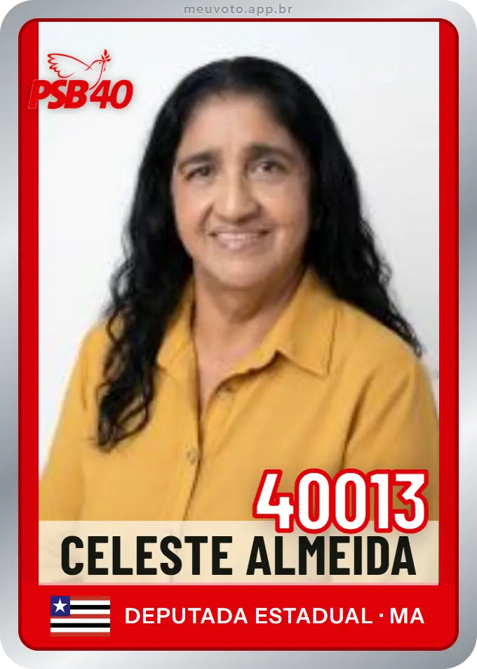 Carta de Celeste Almeida, número 40013, PSB