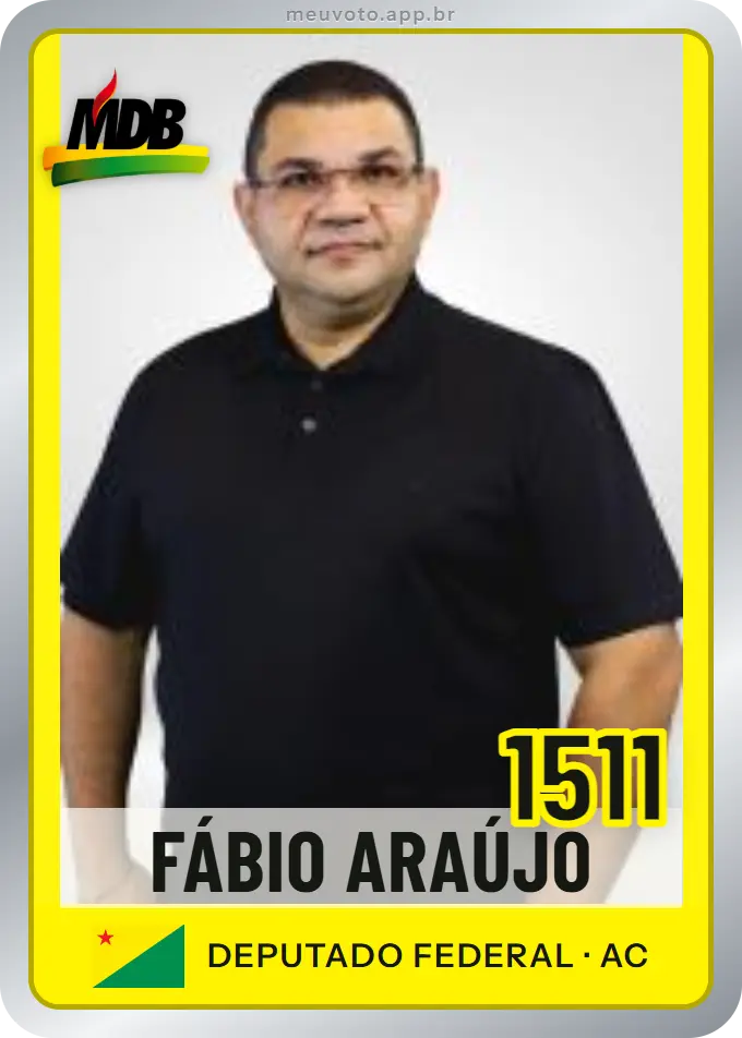 Carta de Fábio Araújo, número 1511, MDB