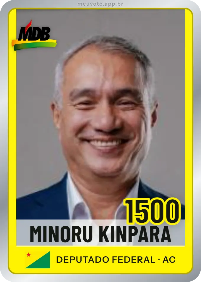 Carta de Minoru Kinpara, número 1500, MDB