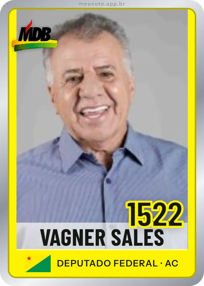 Carta de Vagner Sales, número 1522, MDB
