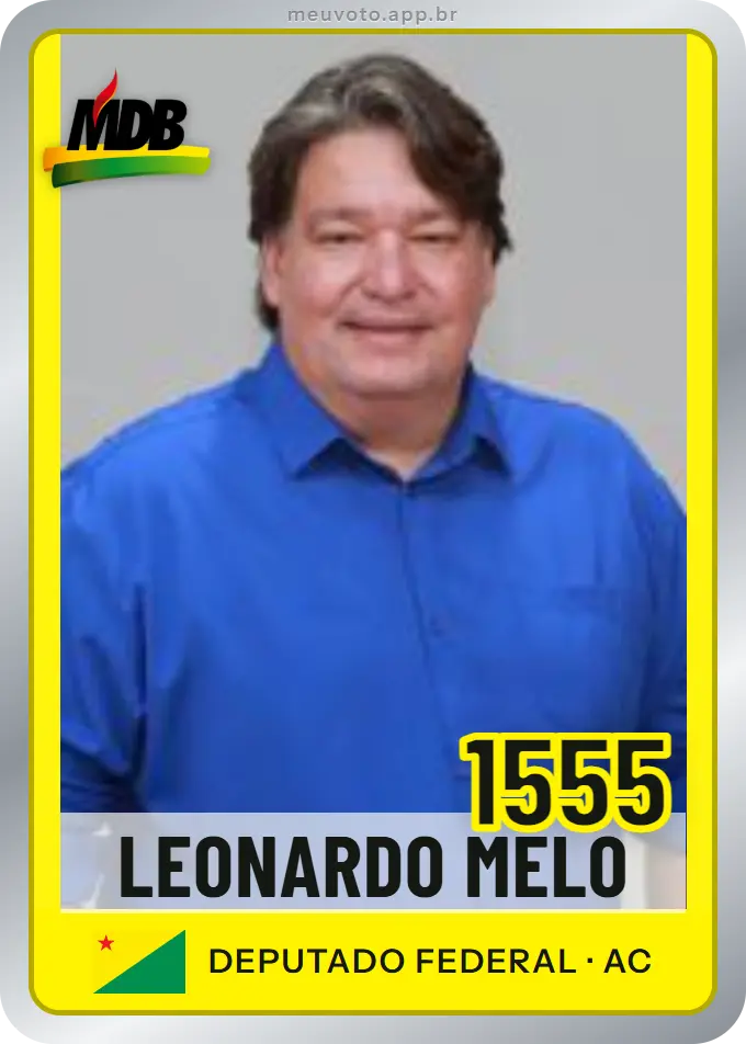 Carta de Leonardo Melo, número 1555, MDB