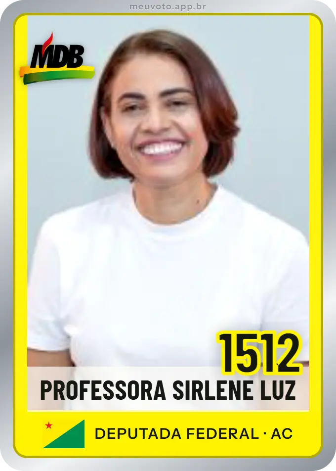 Carta de Professora Sirlene Luz, número 1512, MDB