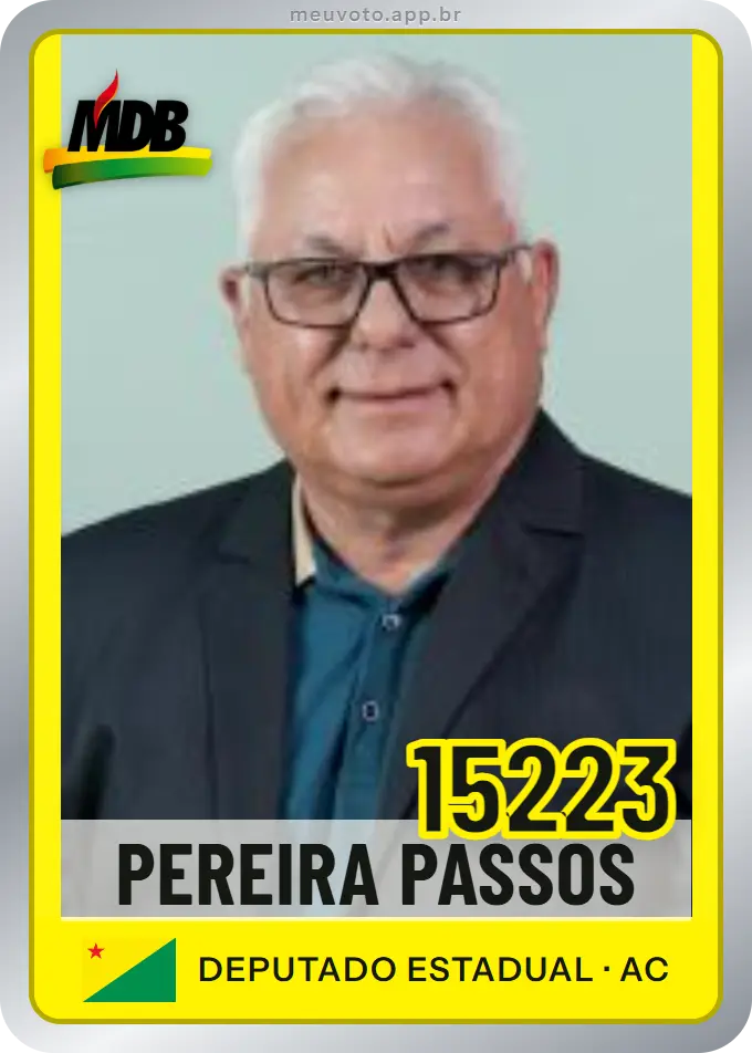 Carta de Pereira Passos, número 15223, MDB