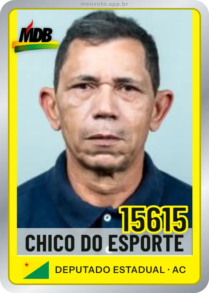 Carta de Chico do Esporte, número 15615, MDB