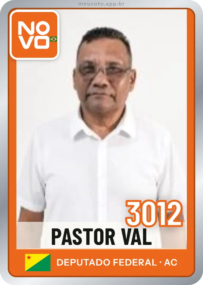 Carta de Pastor Val, número 3012, Novo