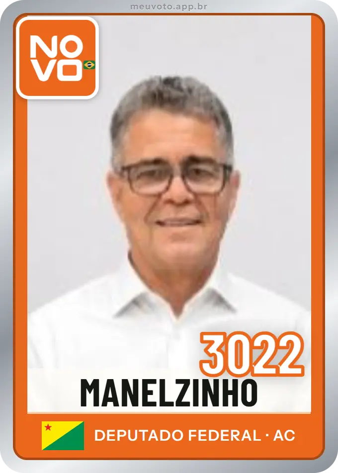 Carta de Manelzinho, número 3022, Novo