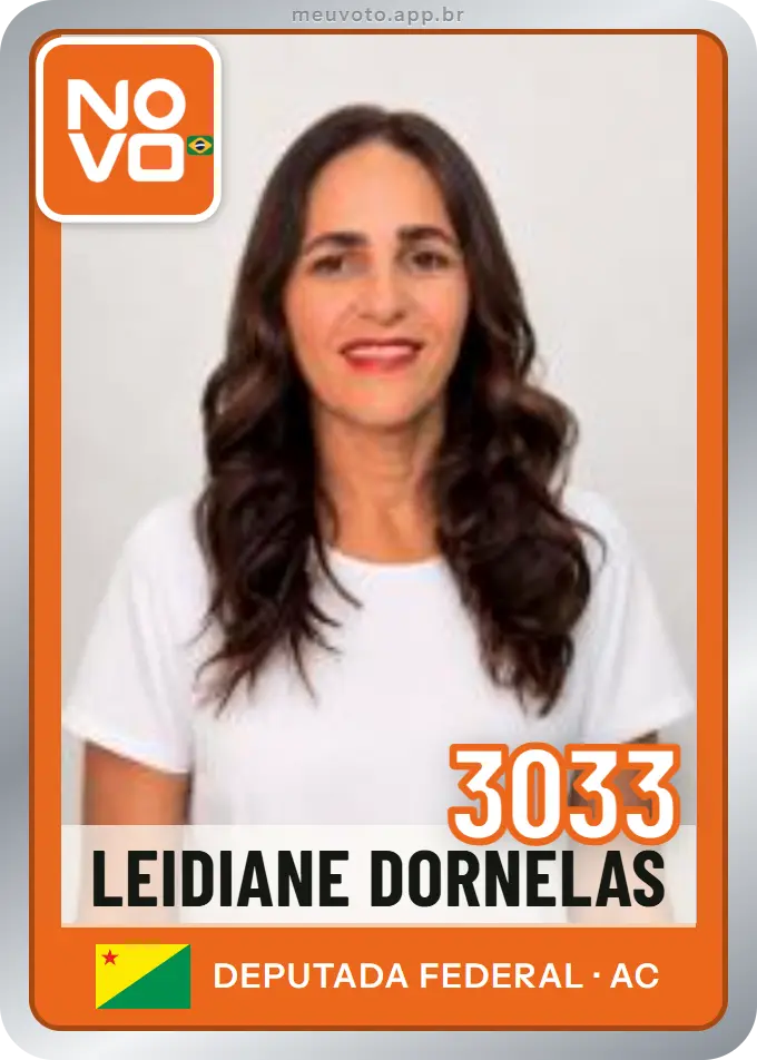 Carta de Leidiane Dornelas, número 3033, Novo