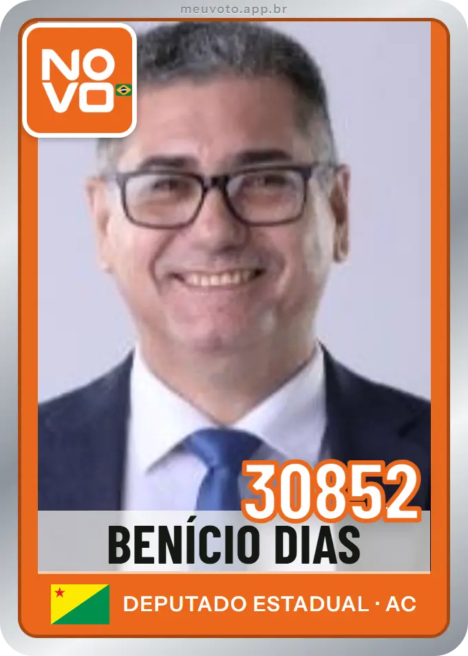 Carta de Benício Dias, número 30852, Novo