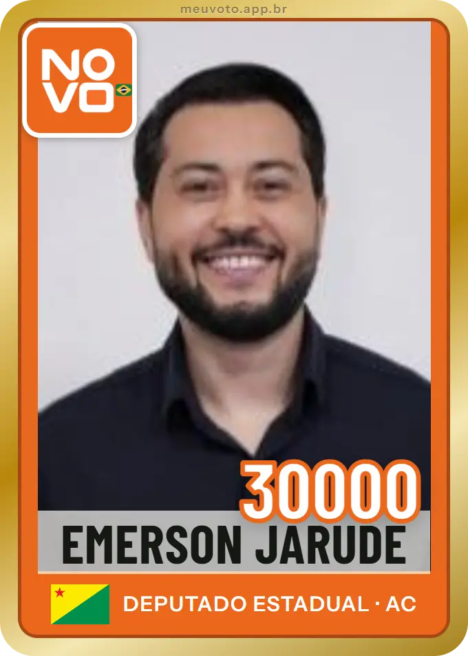 Carta de Emerson Jarude, número 30000, Novo