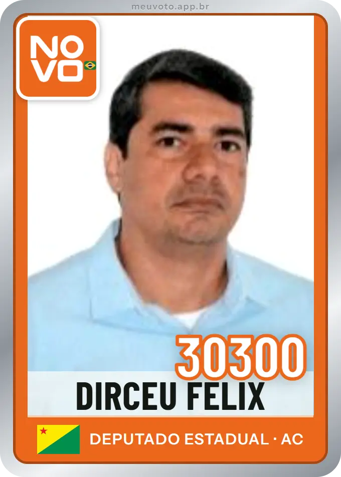 Carta de Dirceu Felix, número 30300, Novo
