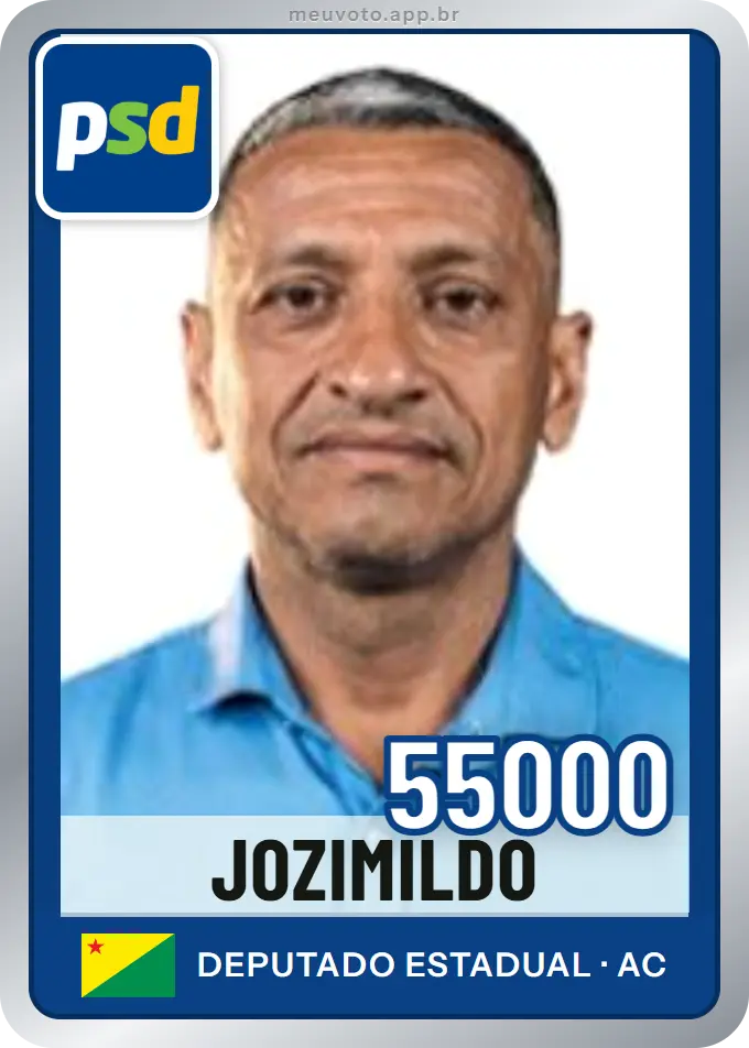 Carta de Jozimildo, número 55000, PSD