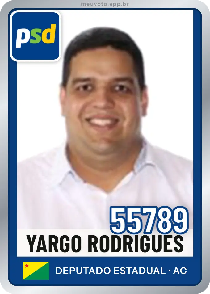 Carta de Yargo Rodrigues, número 55789, PSD