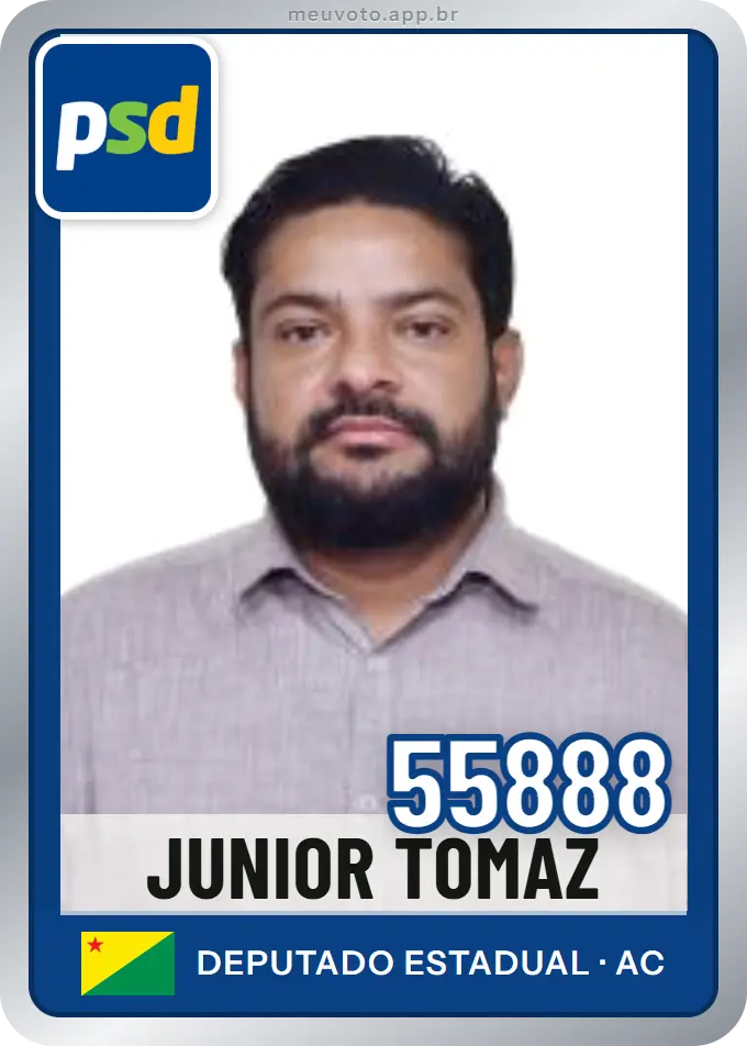 Carta de Junior Tomaz, número 55888, PSD