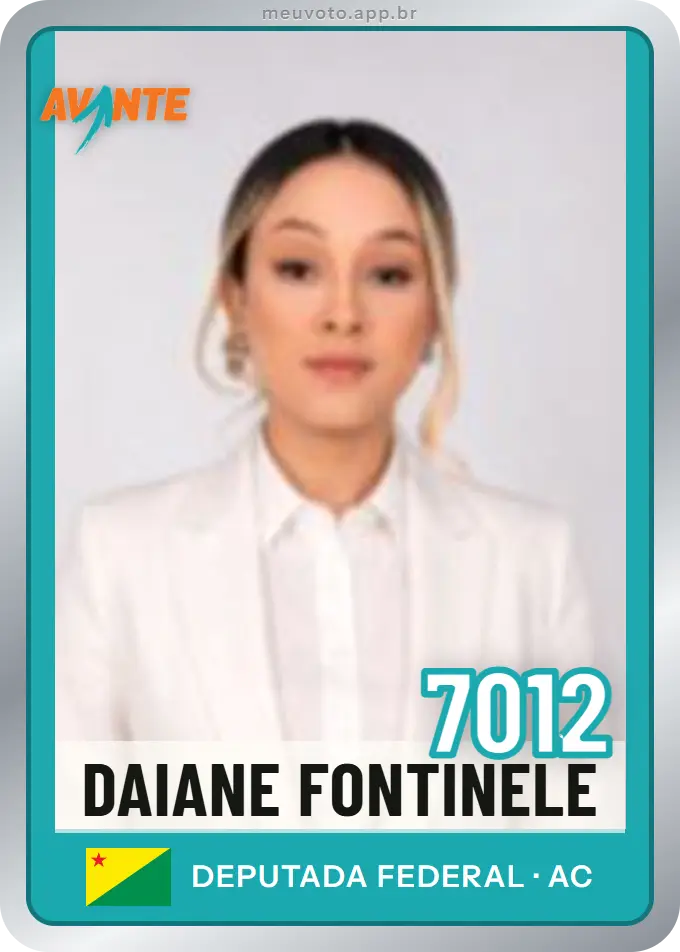 Carta de Daiane Fontinele, número 7012, Avante