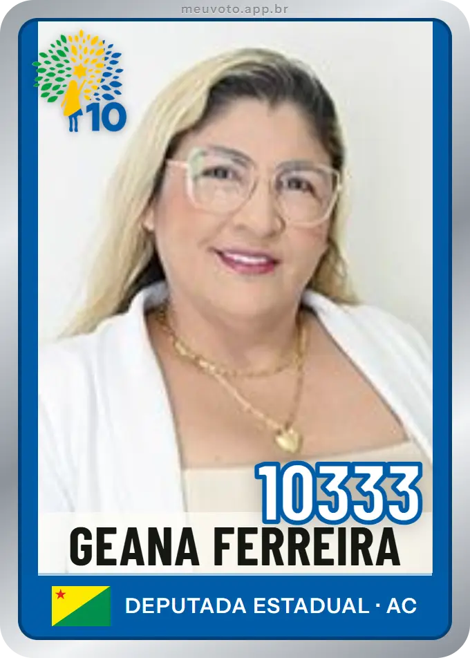 Carta de Geana Ferreira, número 10333, Republicanos