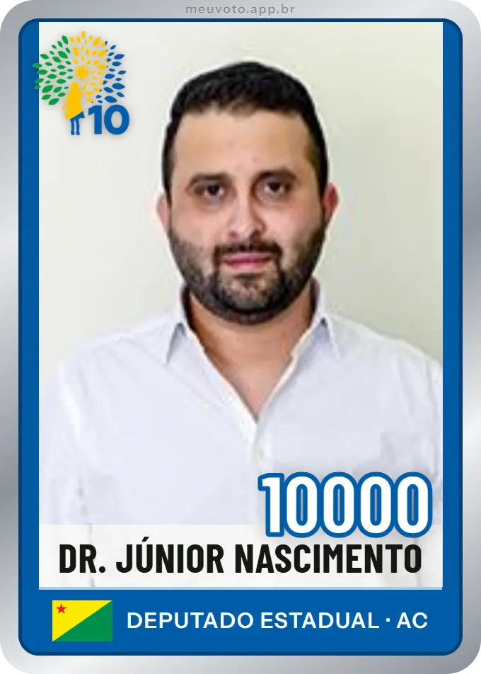 Carta de Dr. Júnior Nascimento, número 10000, Republicanos