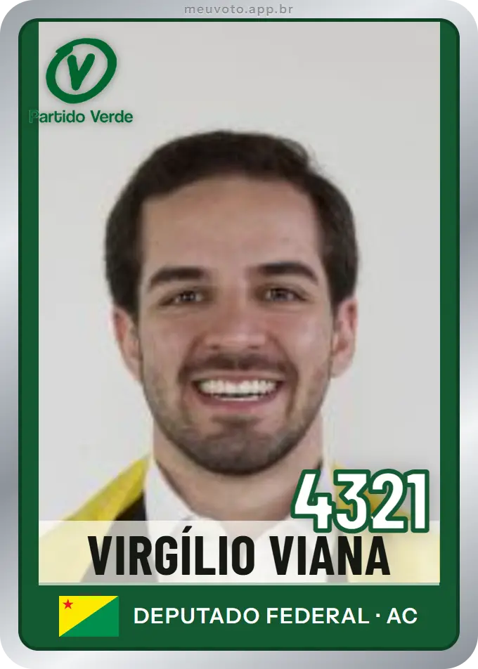 Carta de Virgílio Viana, número 4321, PV