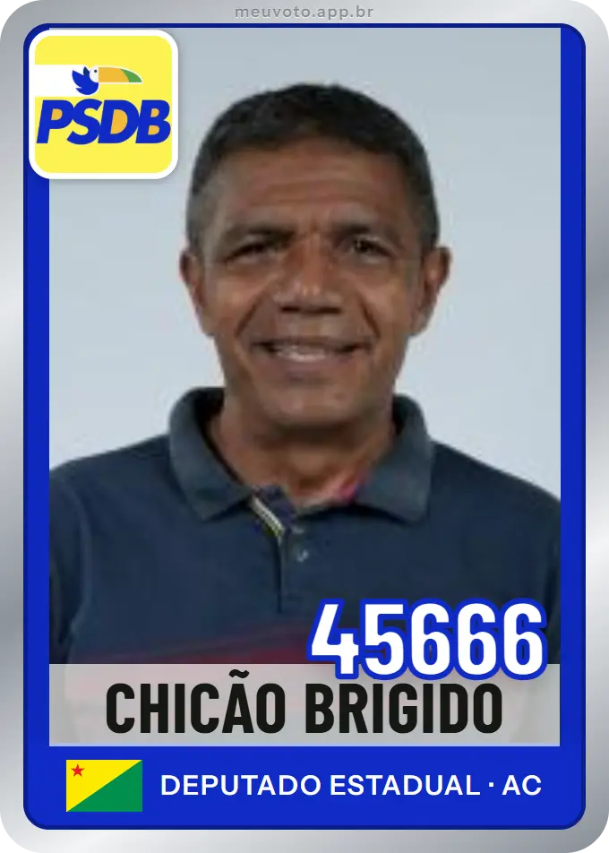 Carta de Chicão Brígido, número 45666, PSDB