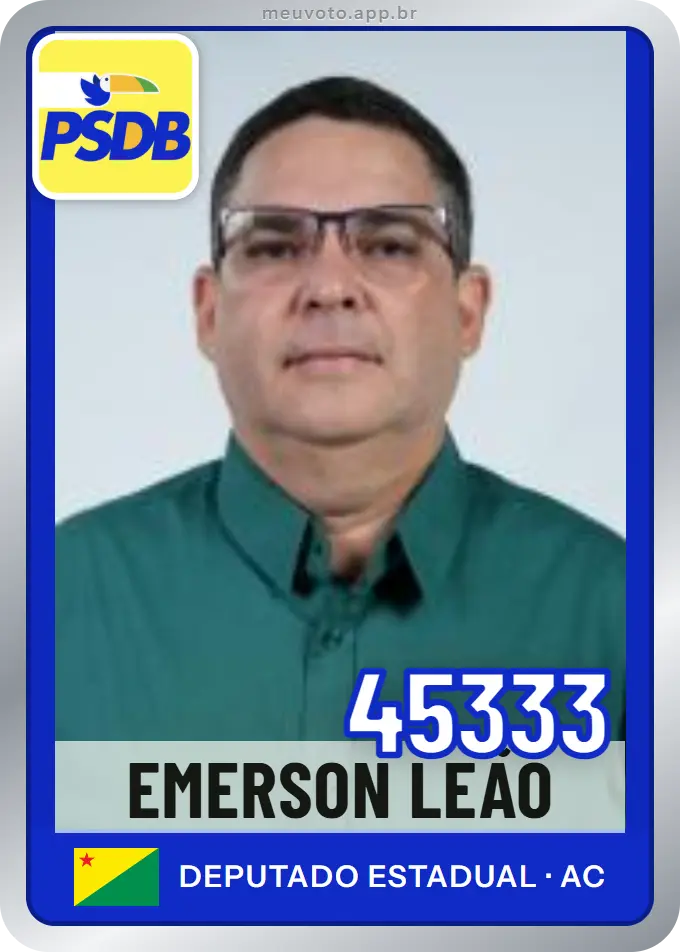 Carta de Emerson Leão, número 45333, PSDB